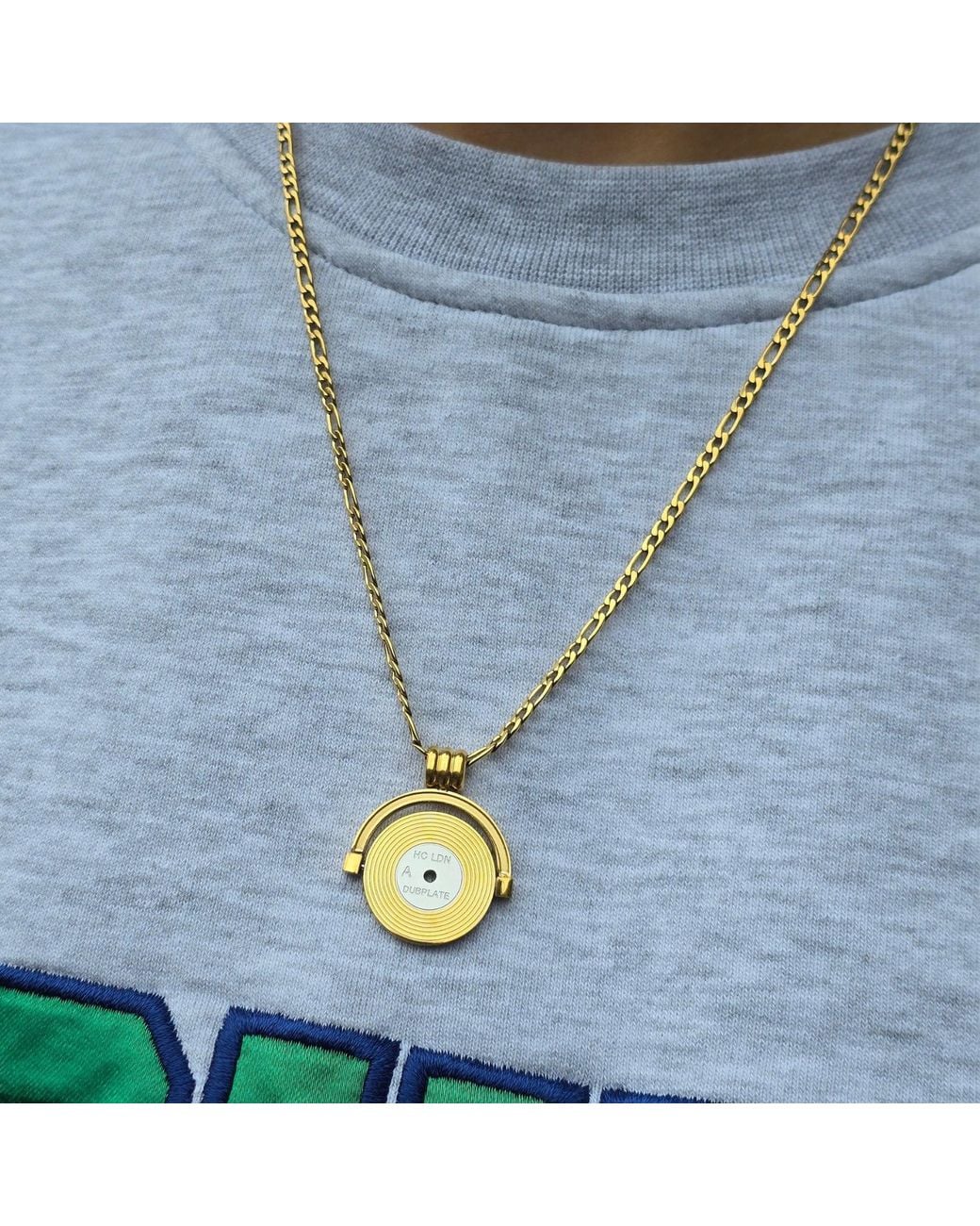 Hoops + Chains LDN Metallic Vinyl Record Spinner Chain
