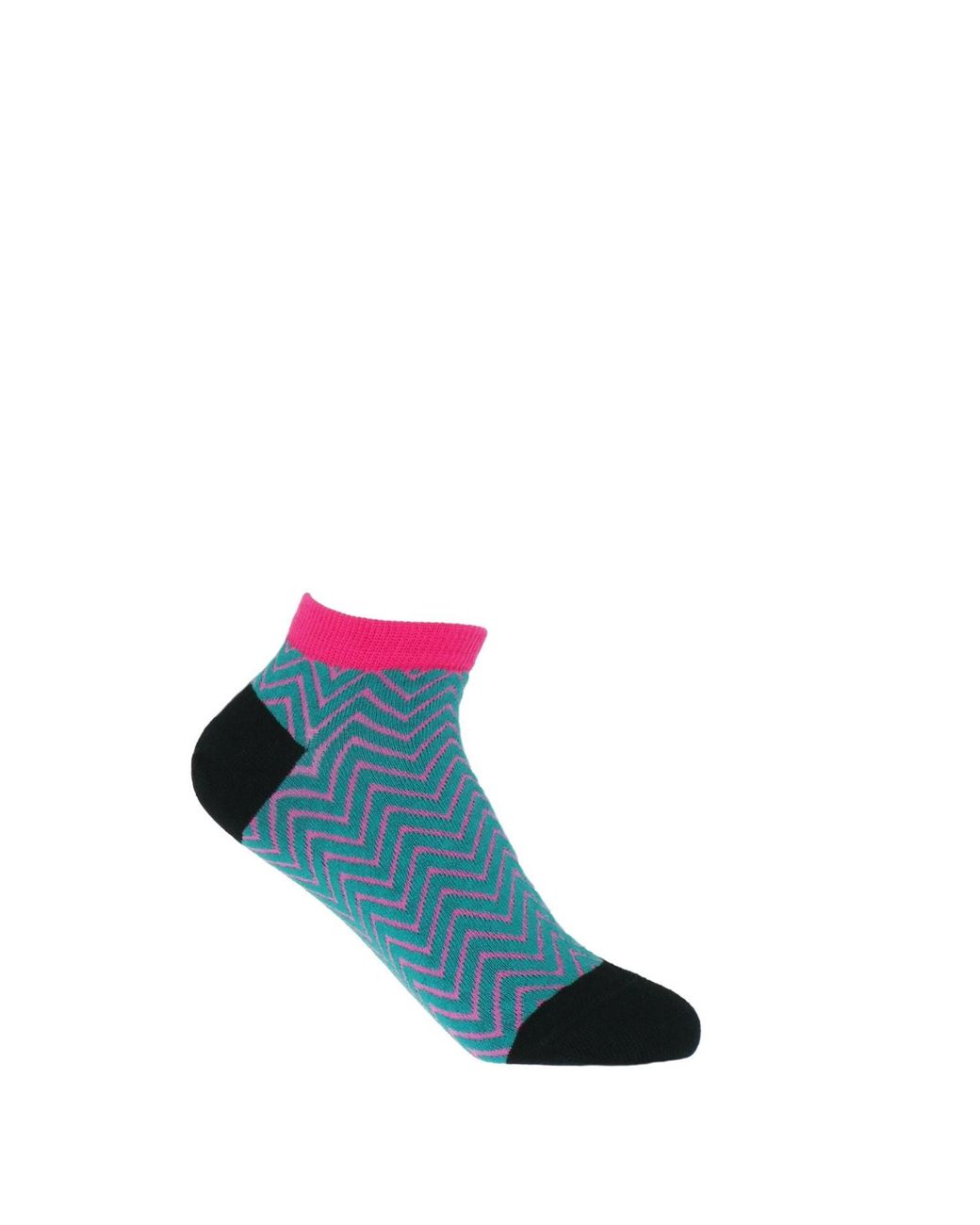 Peper Harow - Made in England Pink Leopard & Zigzag Trainer Socks Bundle