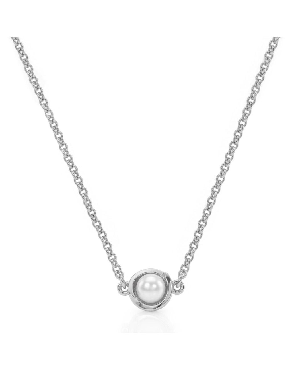 Unaloe Metallic Natural Pearl Necklace