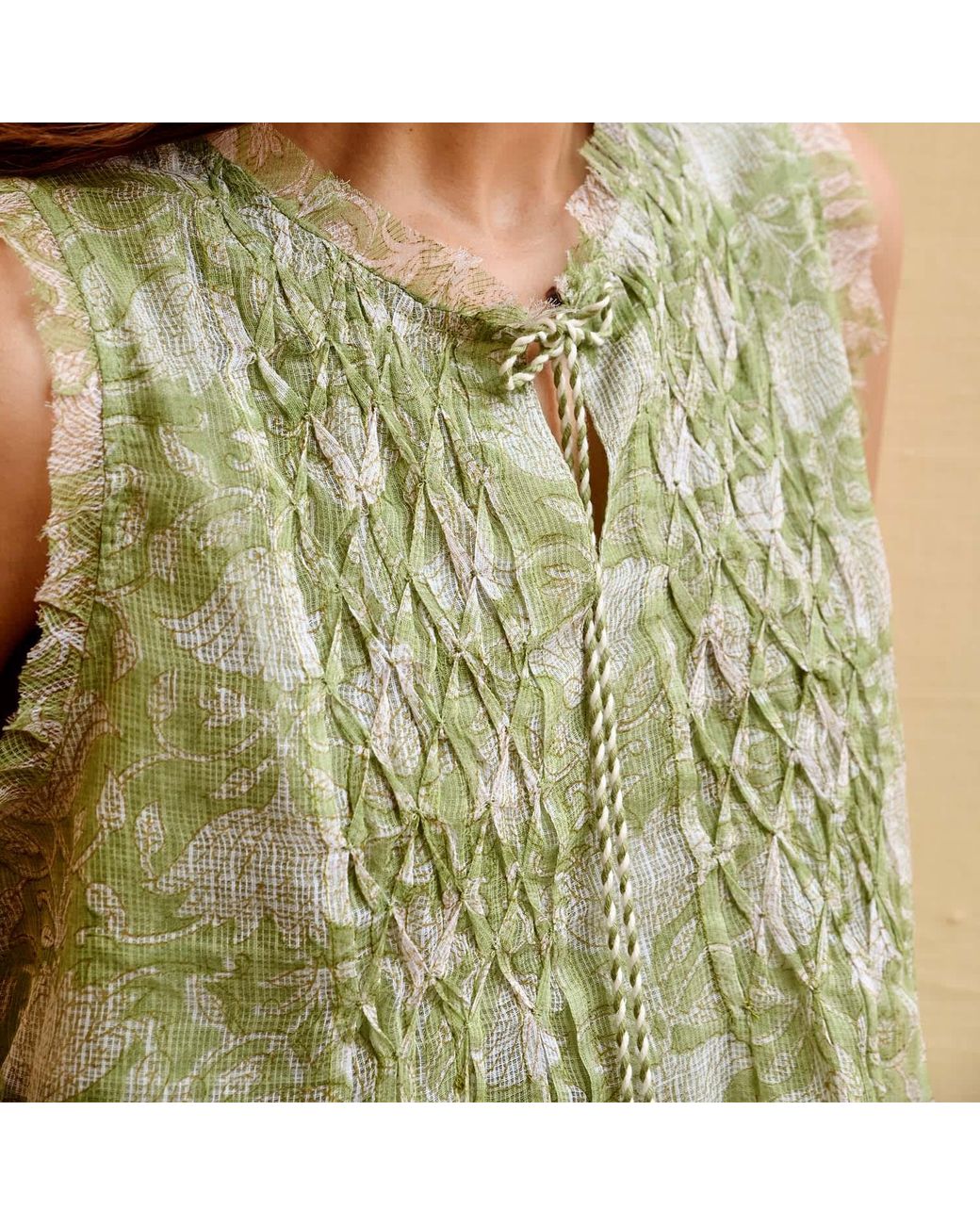 Liminal Green Lola Blouse