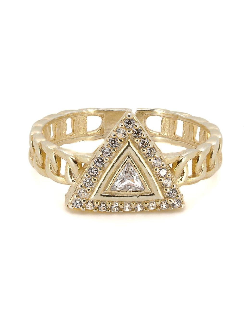 Ebru Jewelry Metallic Vermeil Diamond Ring