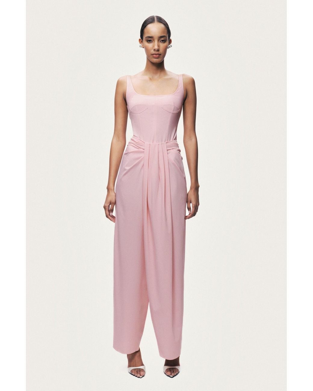 Nocturne Pink Boned Detail Bodysuit
