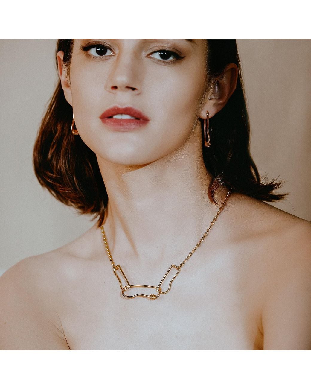 Lait & Lune Metallic Volute Necklace