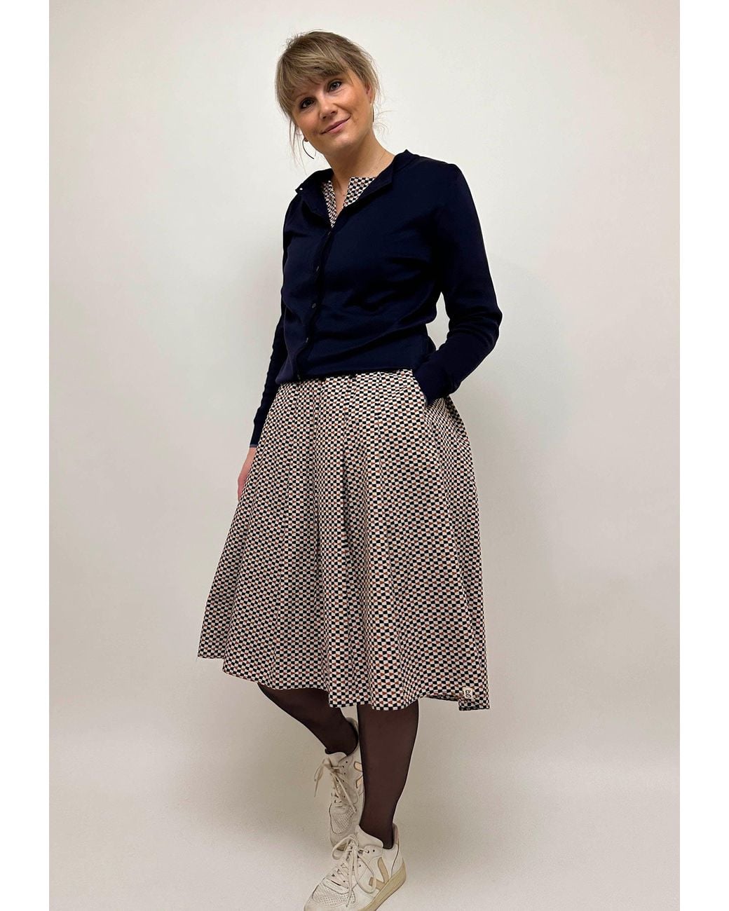 GROBUND Brown Neutrals The Christiane Dress