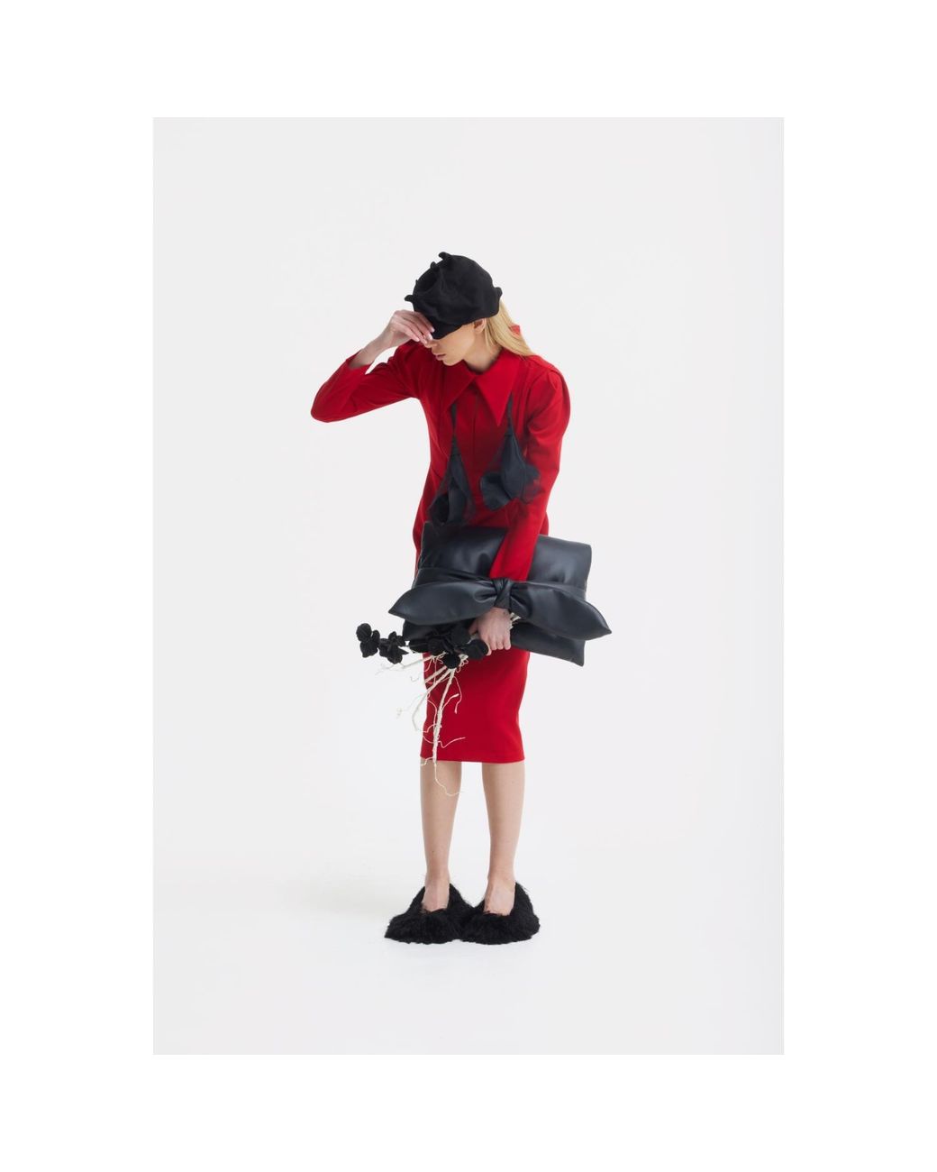 Julia Allert Black Headpiece – Evening Mini Hat Style