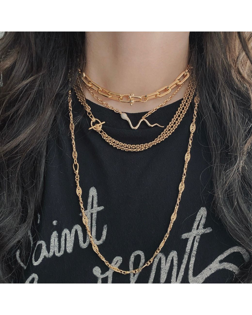 IN CAUDA VENENUM Brown Uraeus Necklace