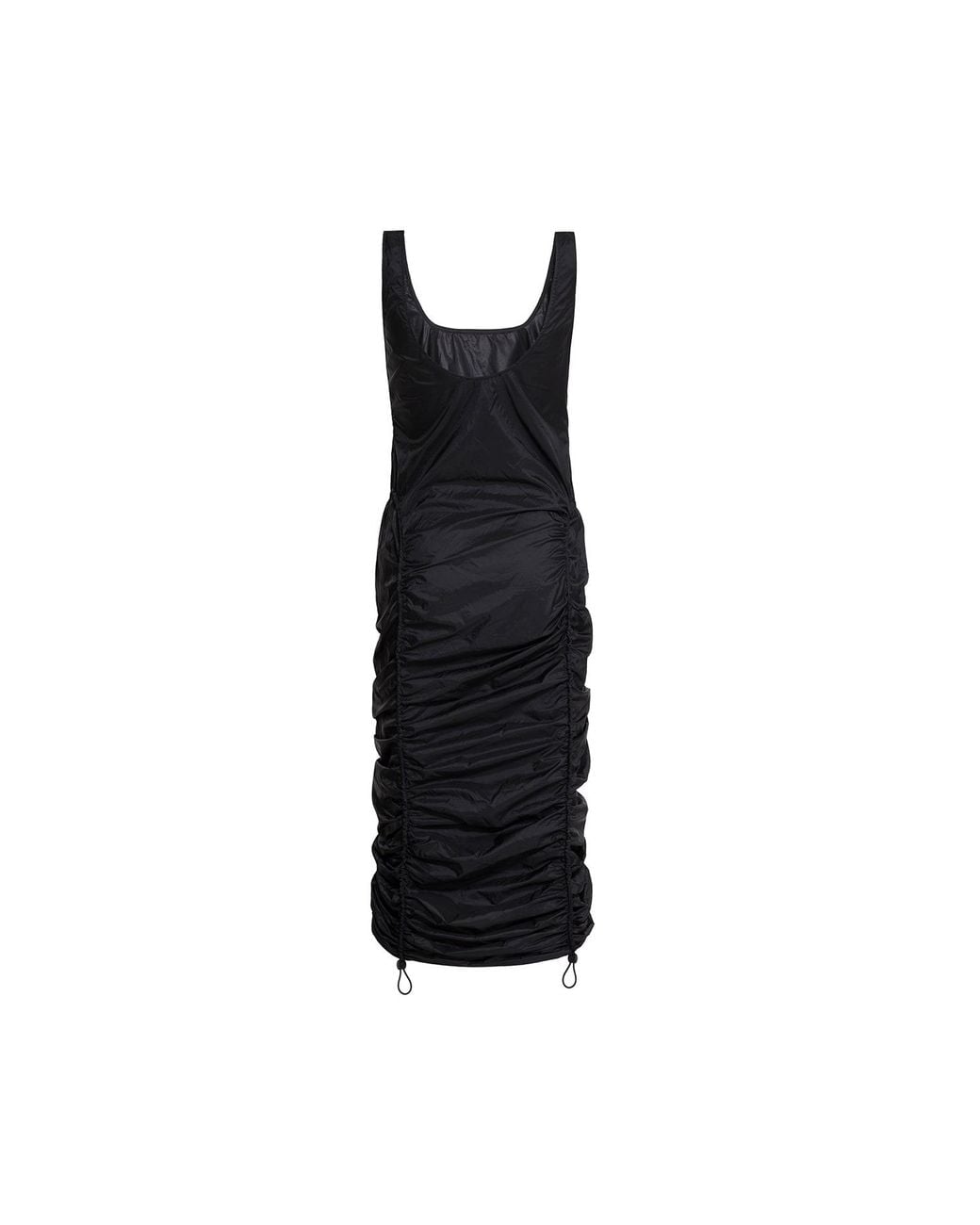 Audrey Vallens Black Spades 2 Gathered Seam Tank Top Dress