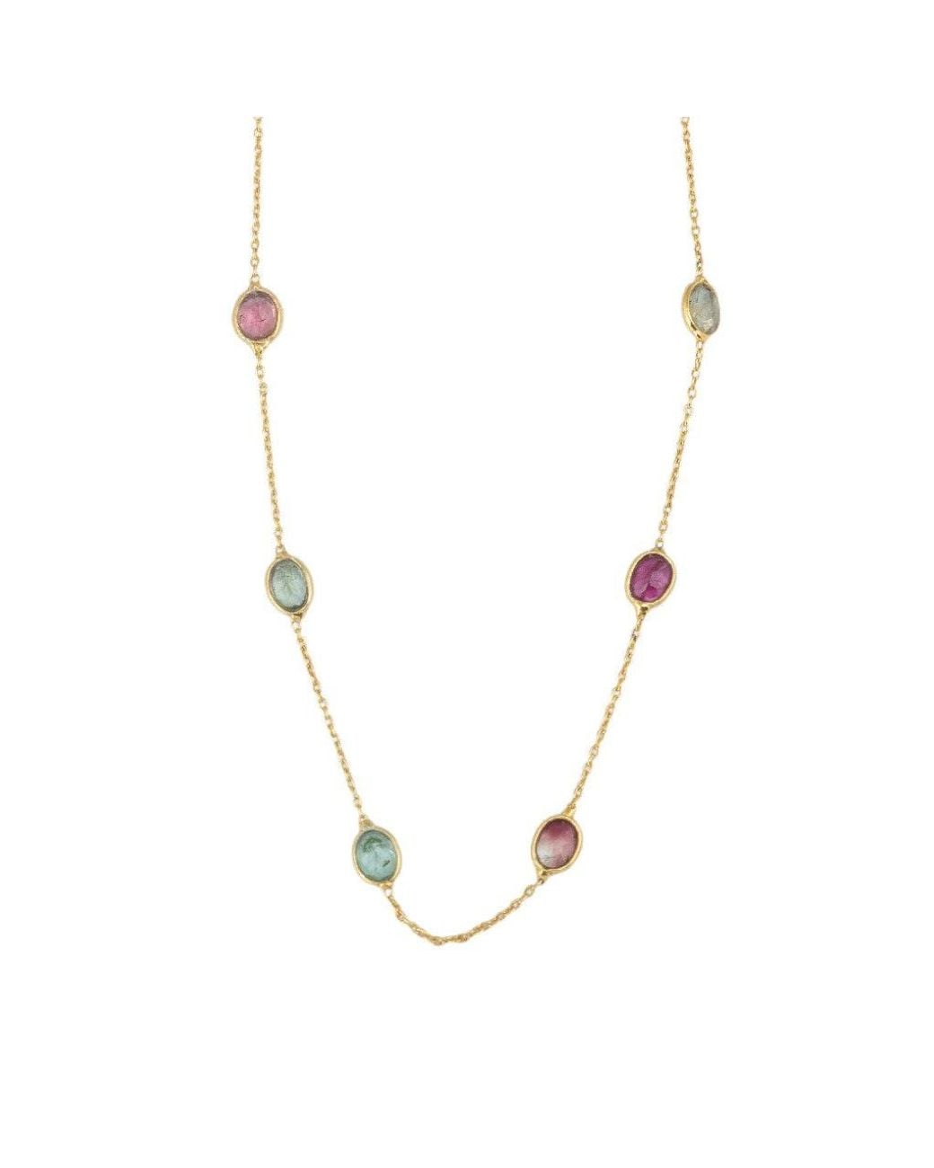 Opium Jewels White Short Chain Necklace