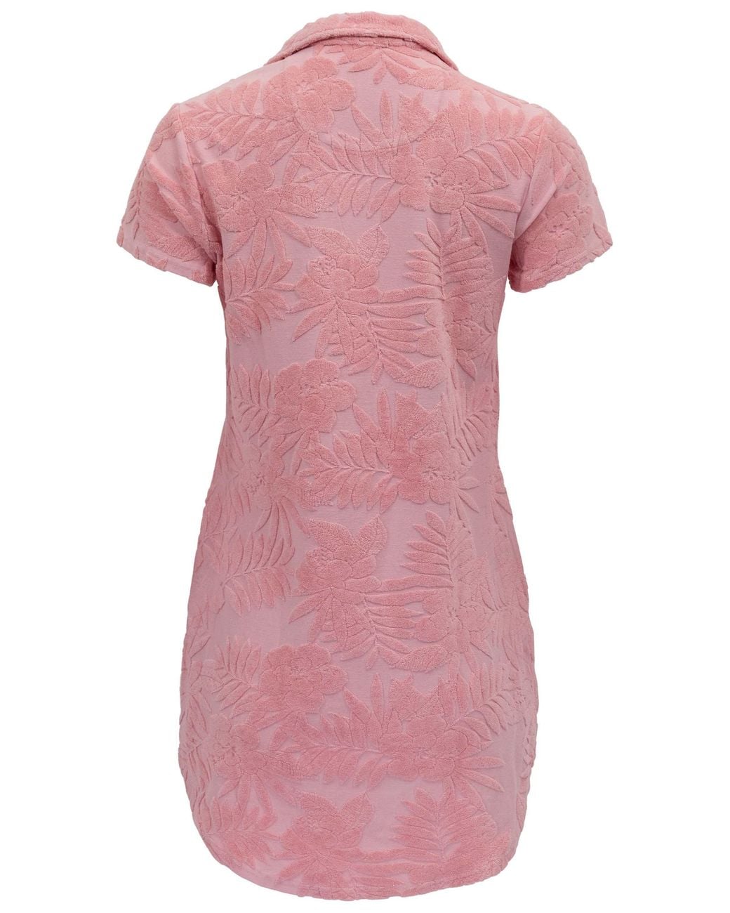 Lords of Harlech Pink Josephine Coral Terry Toweling Dress