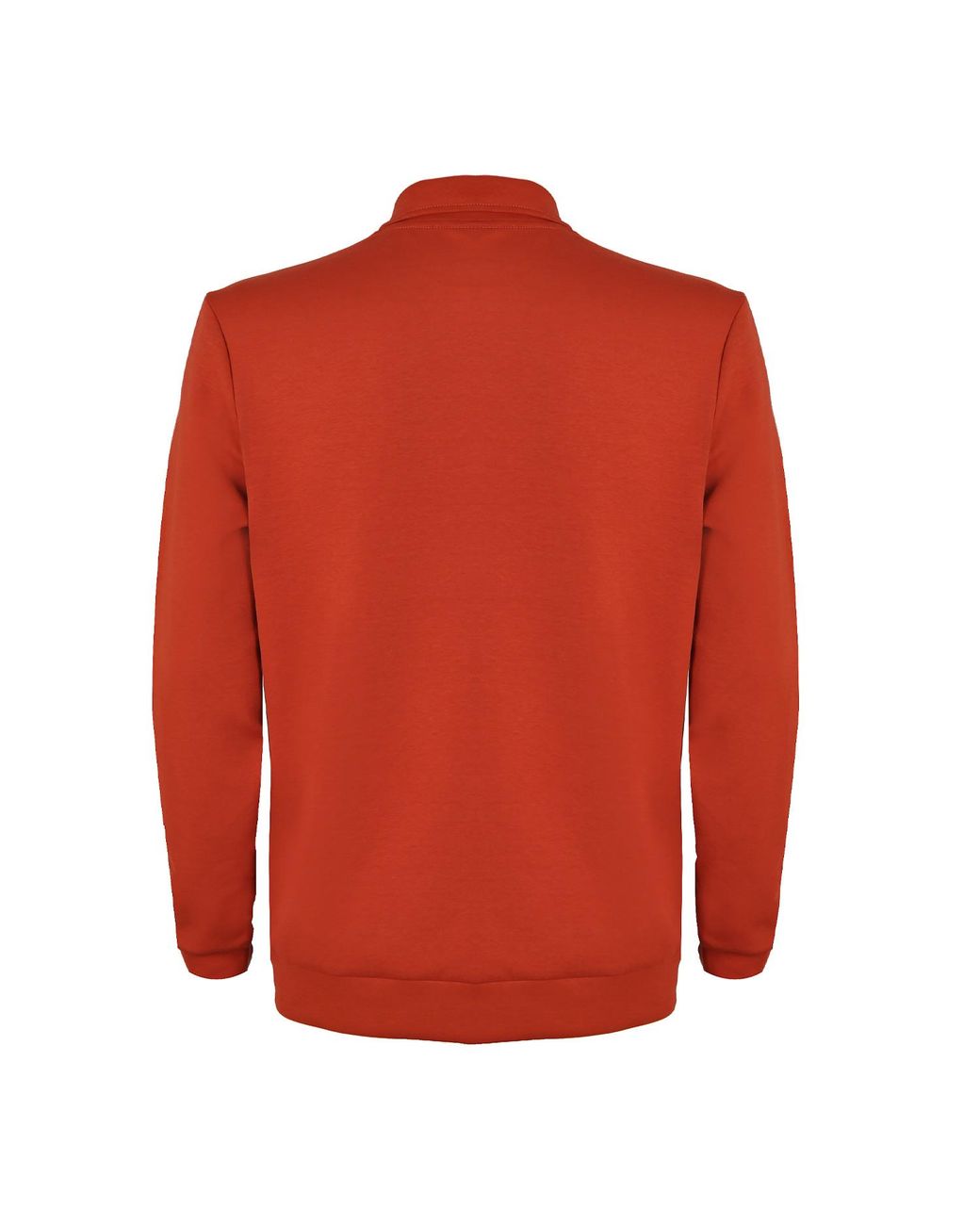 DAVID WEJ Red Enzo Cotton Zip Polo – for men