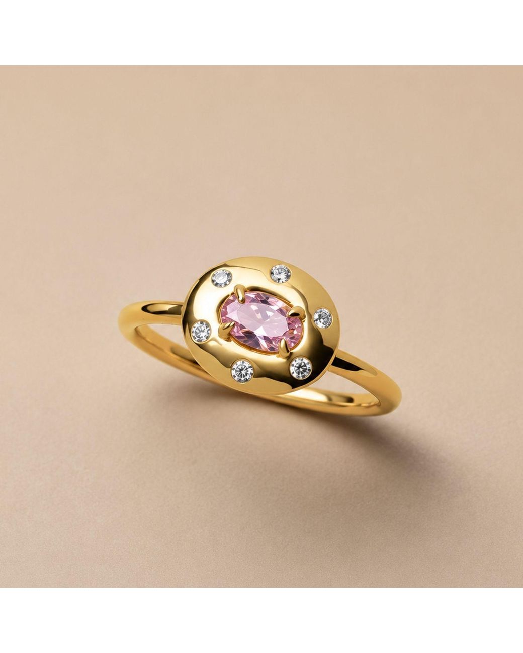 Belinda Jewelz Multicolor Amethyst Oval Birthstone & Accent Stone Ring