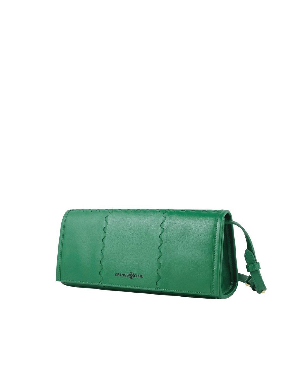 Orange Cube Green Mosaic Shoulder Bag