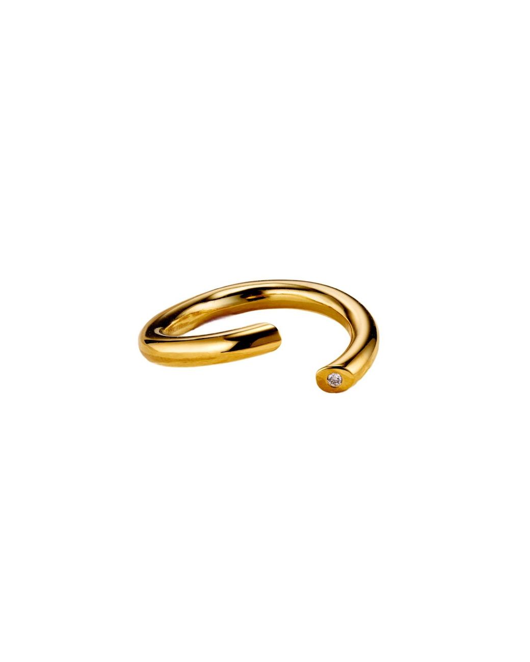 Posh Totty Designs Yellow Diamond Flow Open Ring