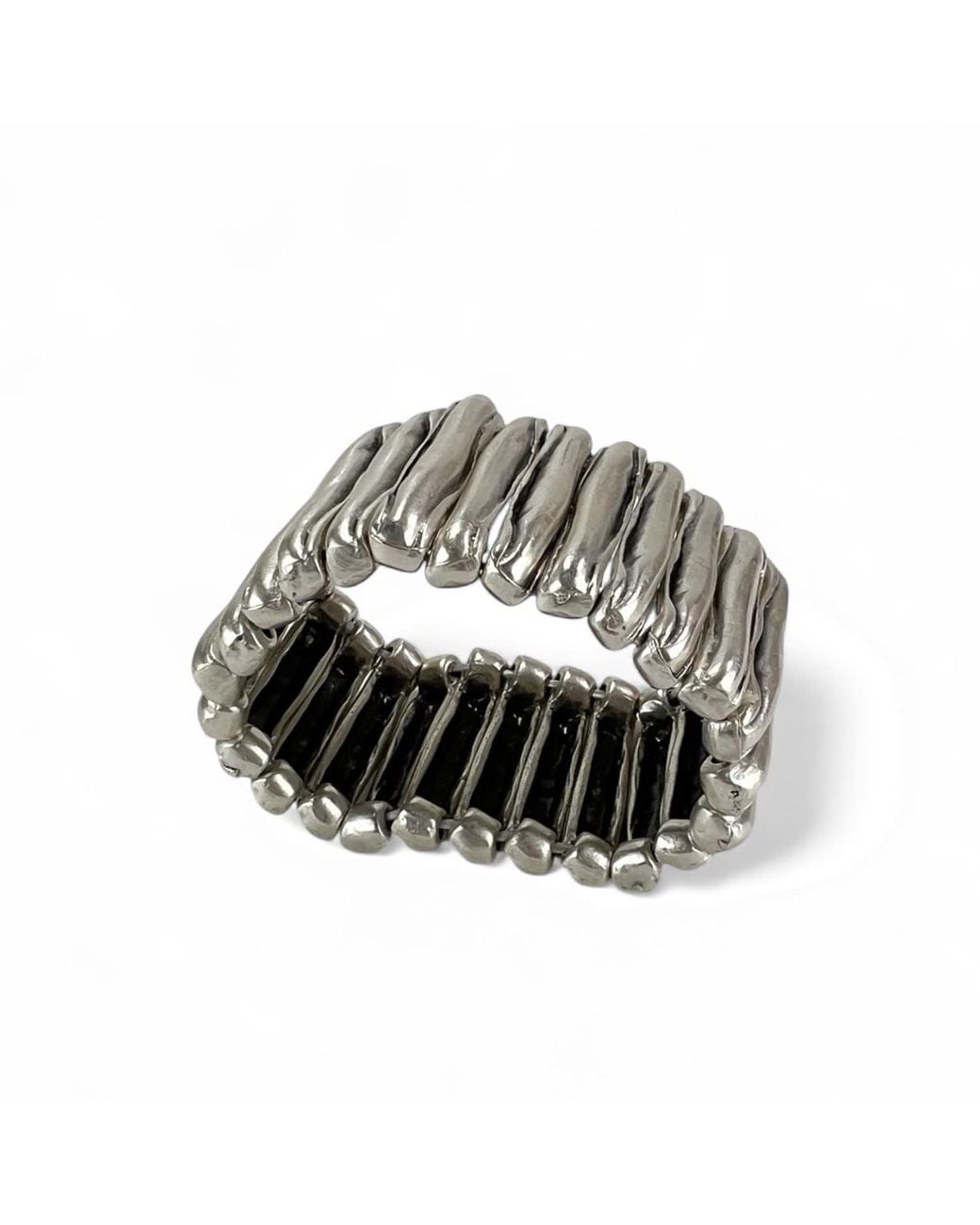 By Virgo Metallic Gaia Antique Wide Bracelet