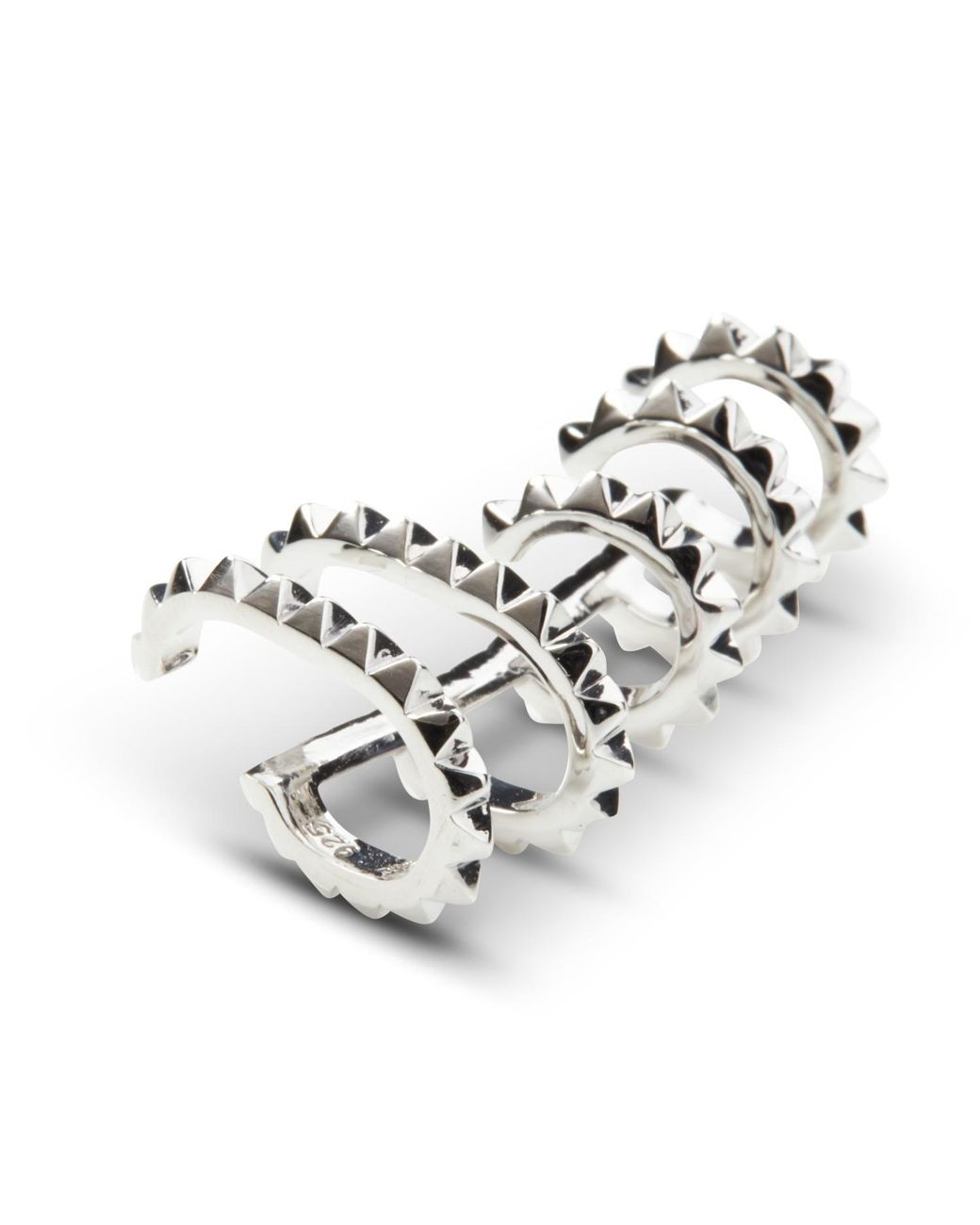 Kasun Metallic Croc Triple Ear Cuff