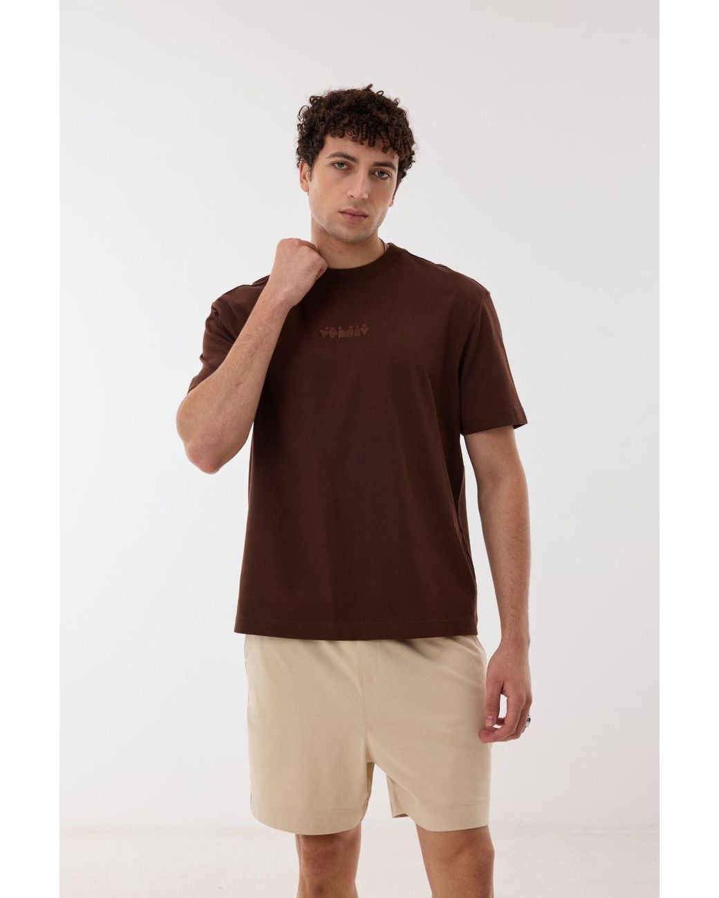 Ashita Fernandes Brown Soren T-Shirt for men