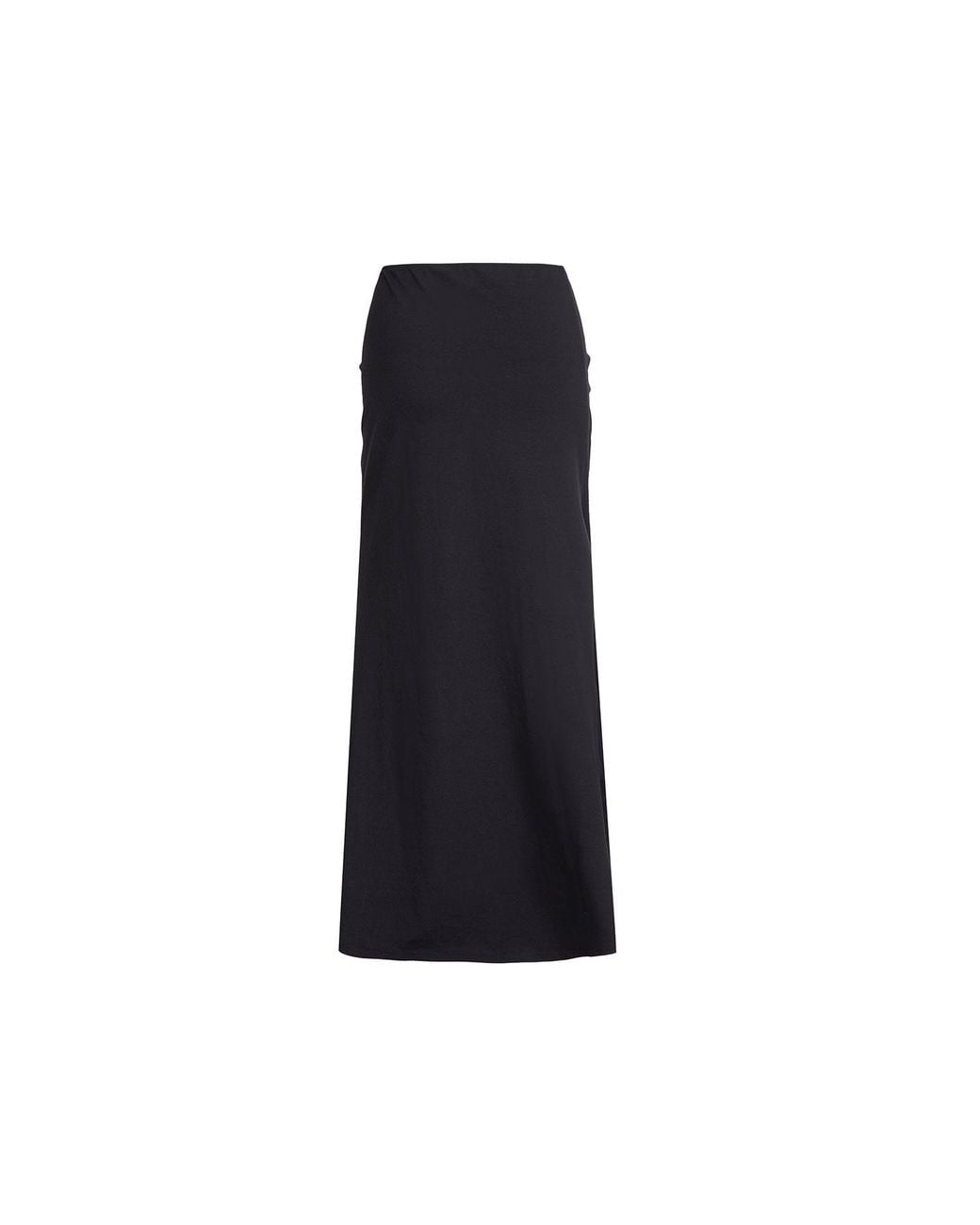Audrey Vallens Black Spades Two Gathered Seam Skirt