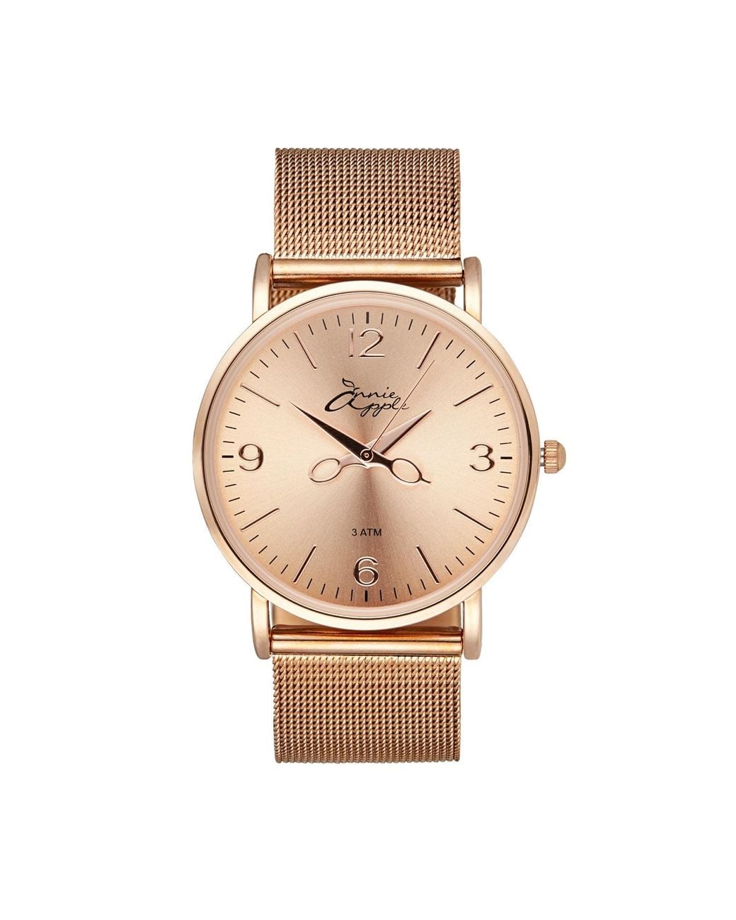 Bermuda Watch Company Metallic Annie Apple Alore Mesh Hairdresser Scissor Hands Watch