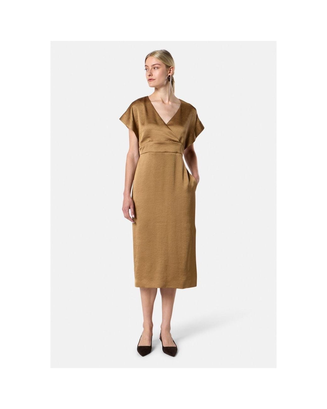 Helen Mcalinden Natural Fleur Antique Brass Dress