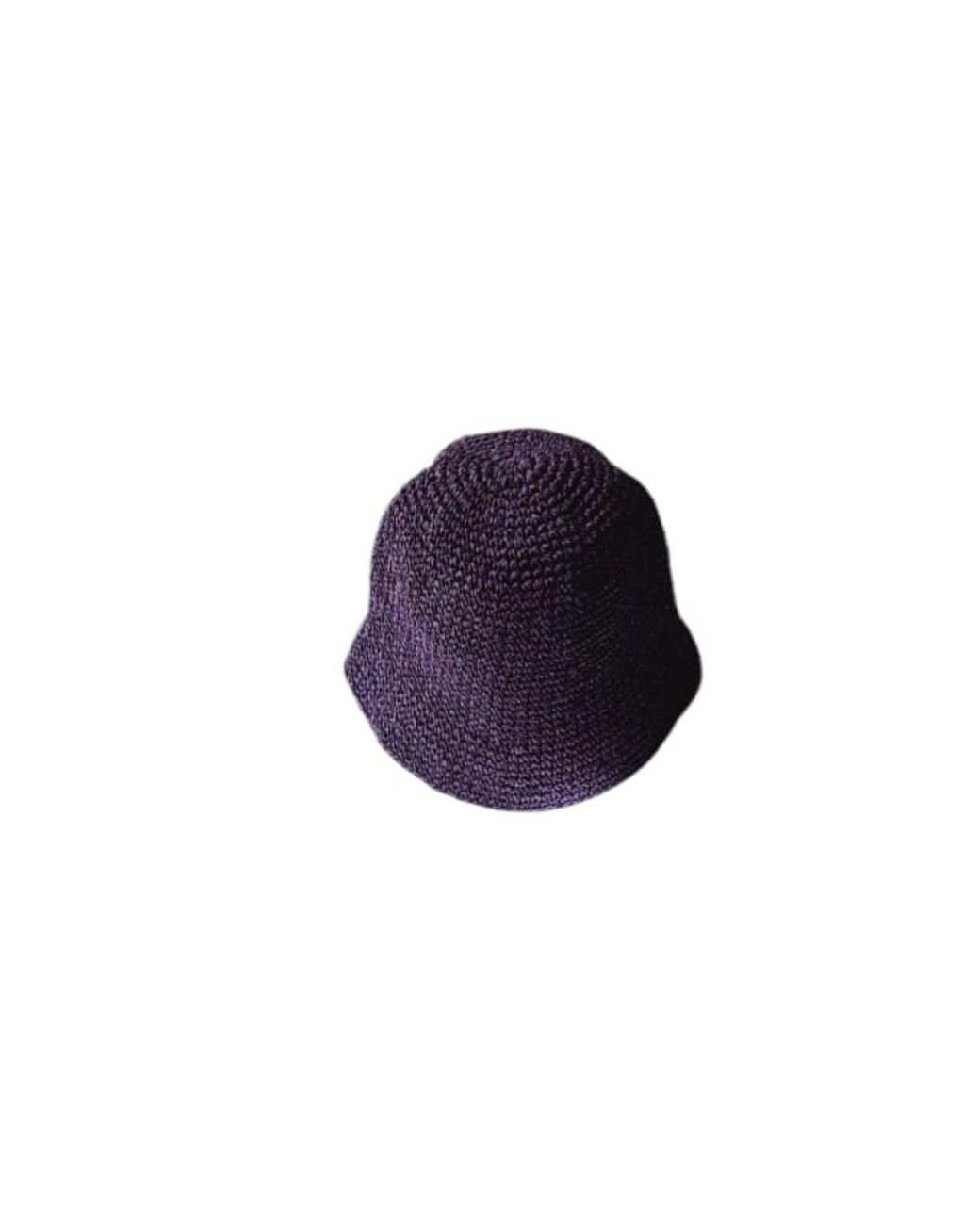 Springmoonatelier Blue Handmade Raffia Hat