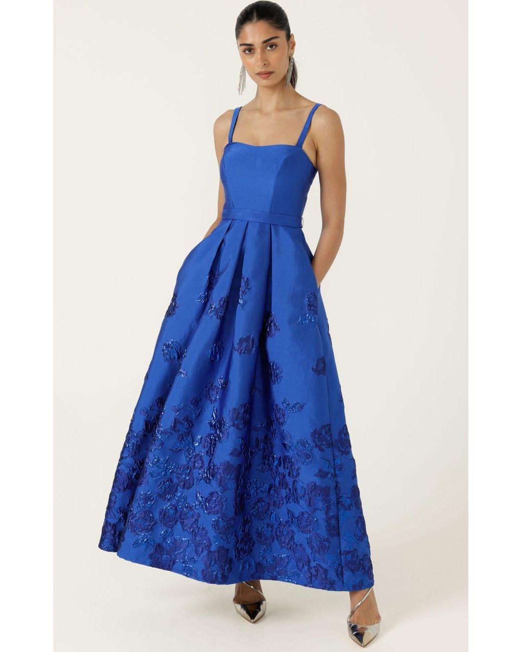 SACHA DRAKE Blue Pialle Gown