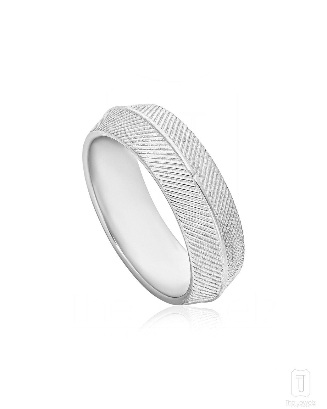 The Jewelz White Animus Iv:Xlii Band Ring for men