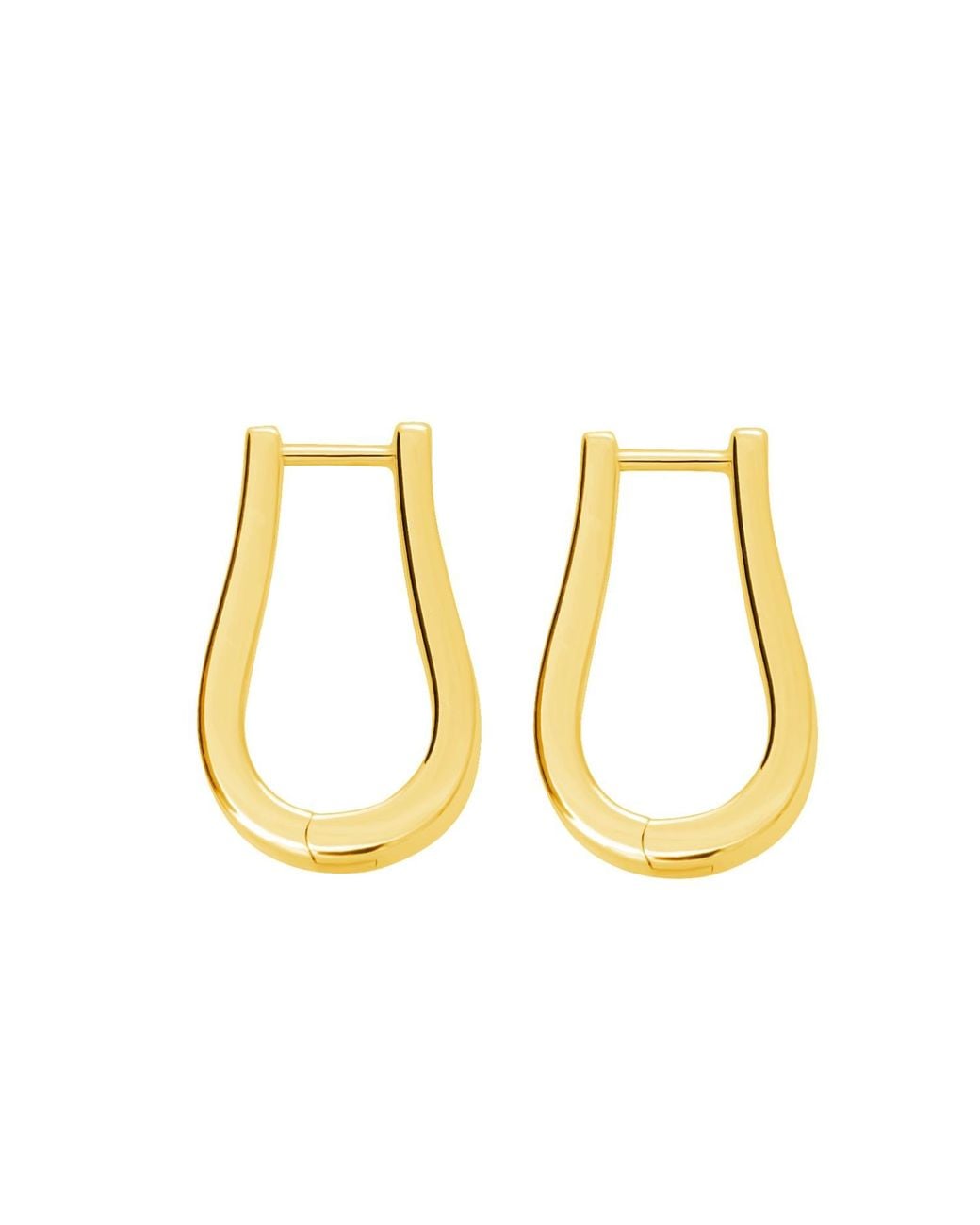 Lucy Quartermaine Metallic Petal Hoops Medium