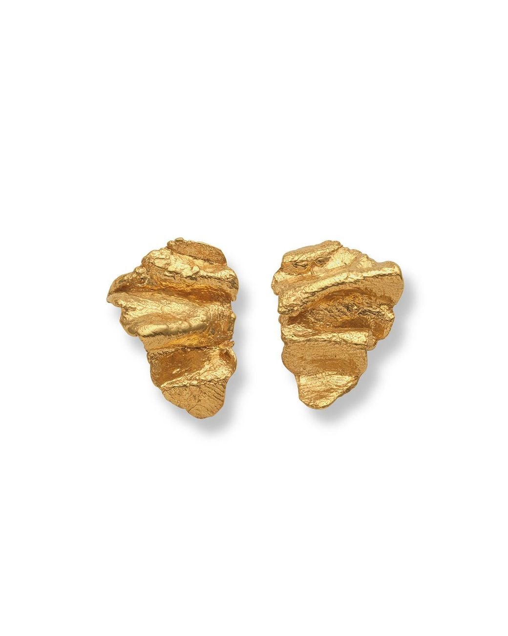 EVA REMENYI Metallic Artemis Wave Earrings