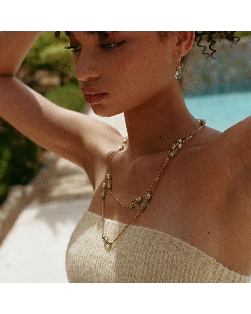 Retro Chic Metallic Nut Fairy Necklace
