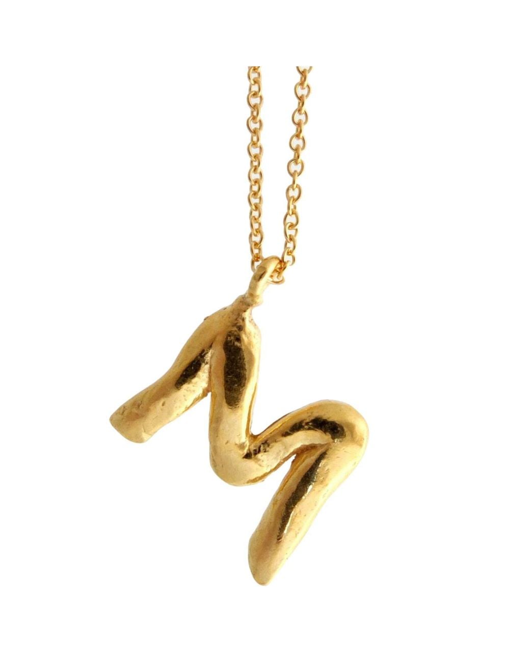 Karen Hallam Metallic Initial Necklace Plated
