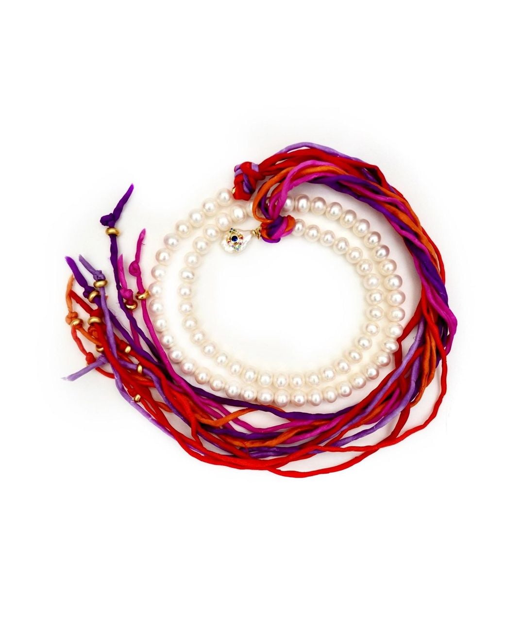 Persia Dona Jewelry Red Exotic Pearl Necklace