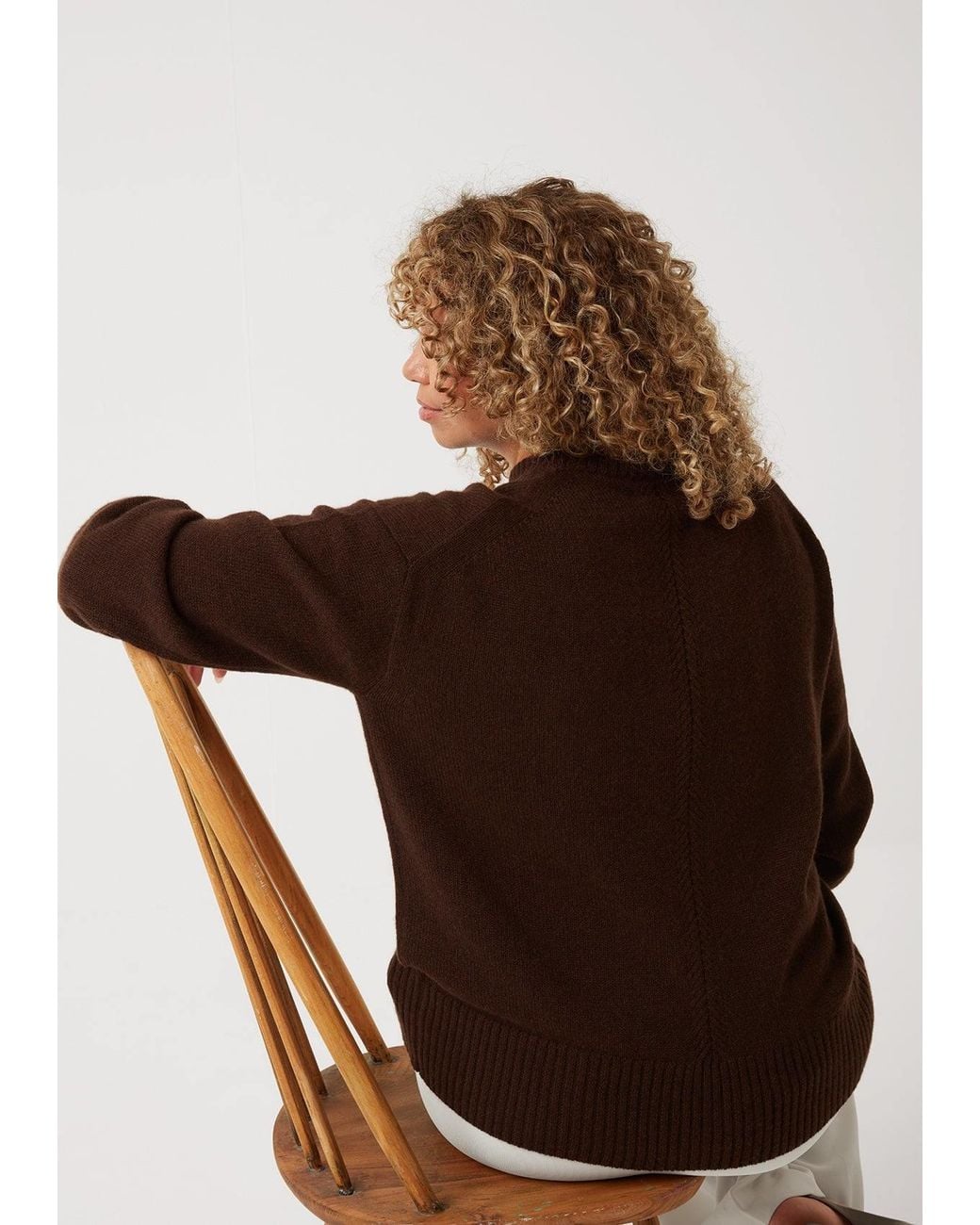 Loop Cashmere Brown The Ultimate Luxe Crew