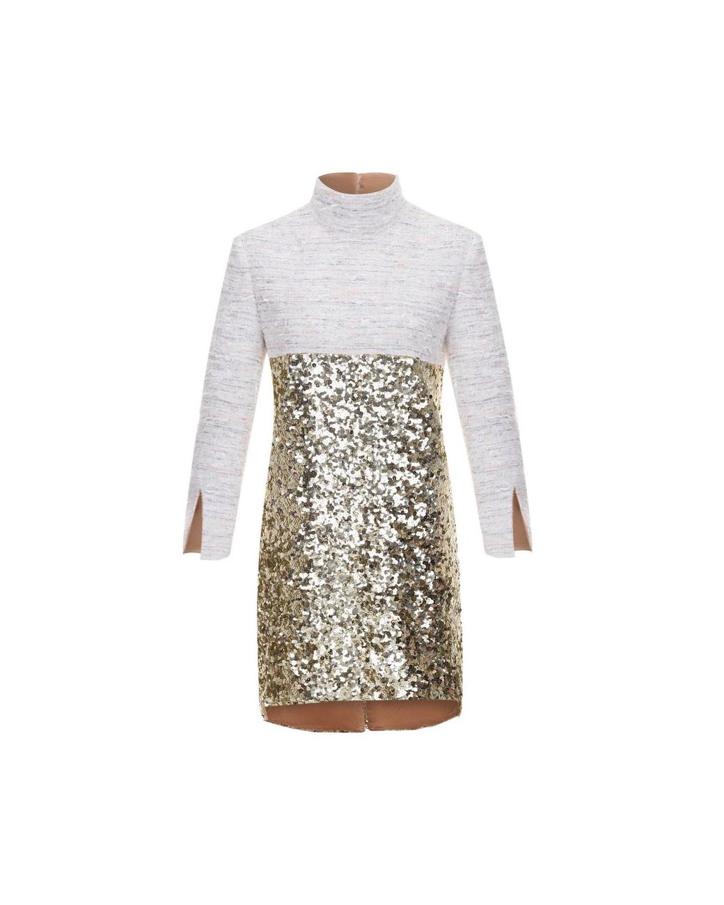 RUE AGTHONIS White Littoral Golden Dress