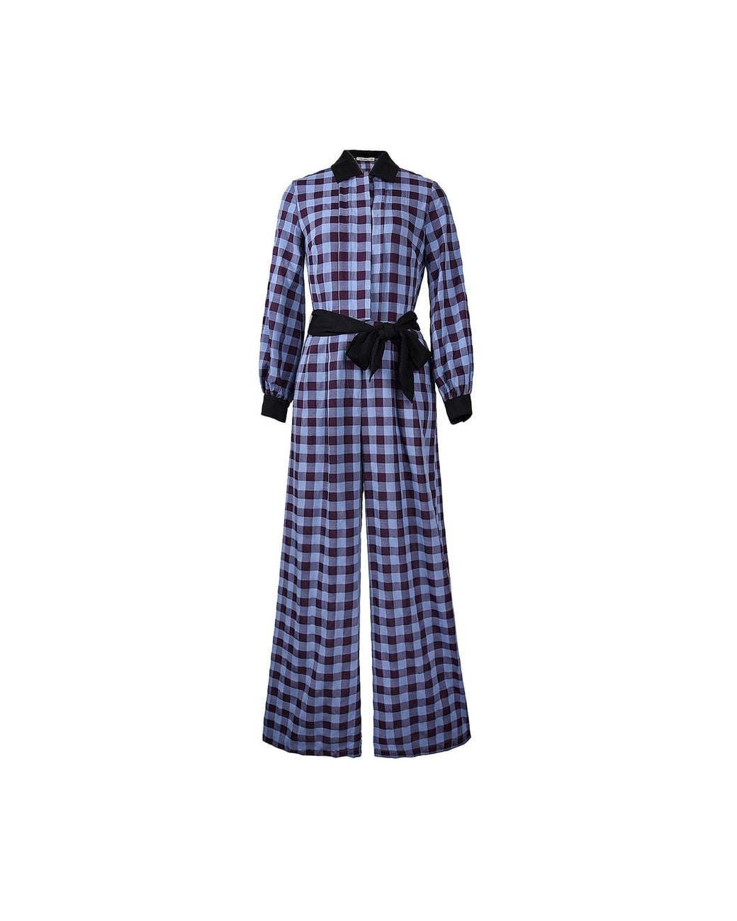 Emma Wallace Blue Furle Jumpsuit