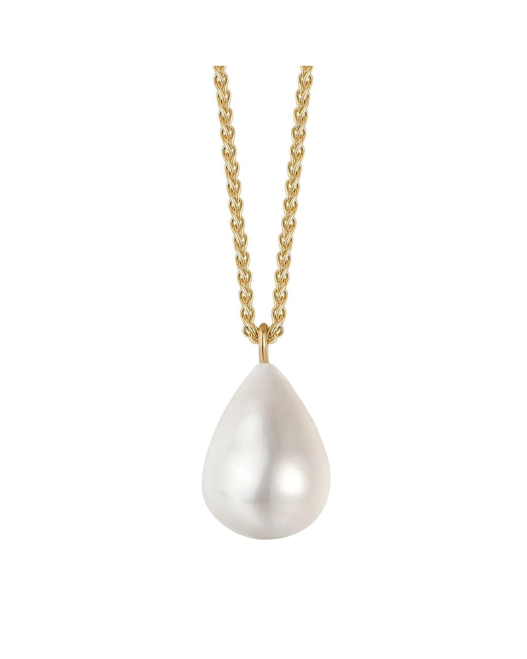 Katy Faye Metallic Brigette Pearl Necklace