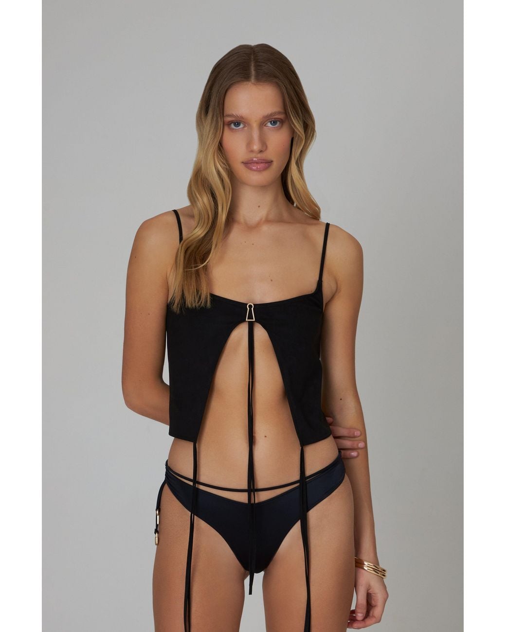 Bianca Resortwear Black Lulu Swim Bottom