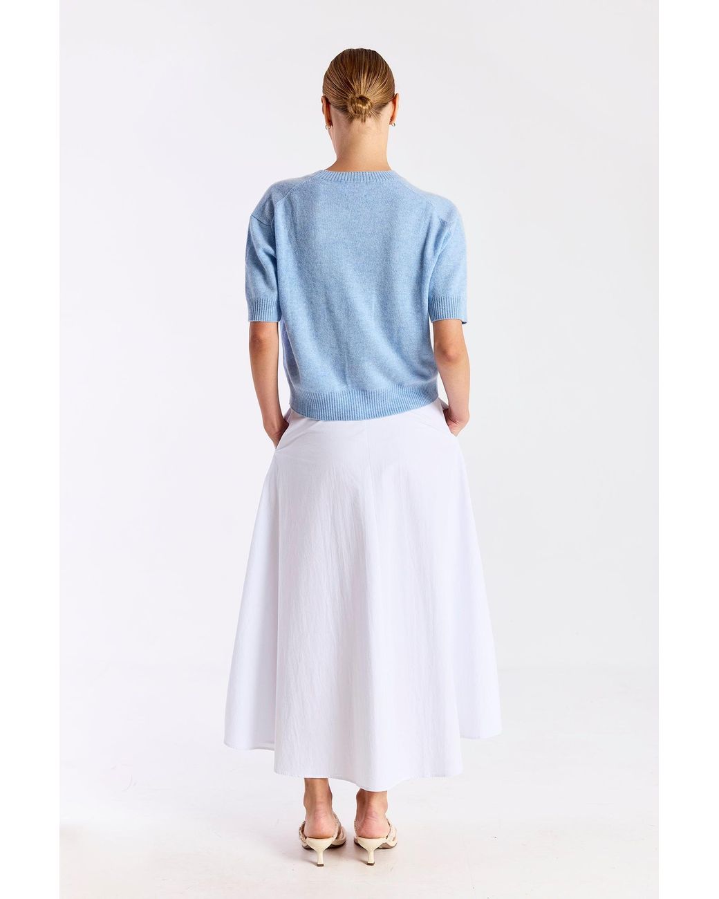 Brodie Cashmere Blue Vicky Cashmere Tee