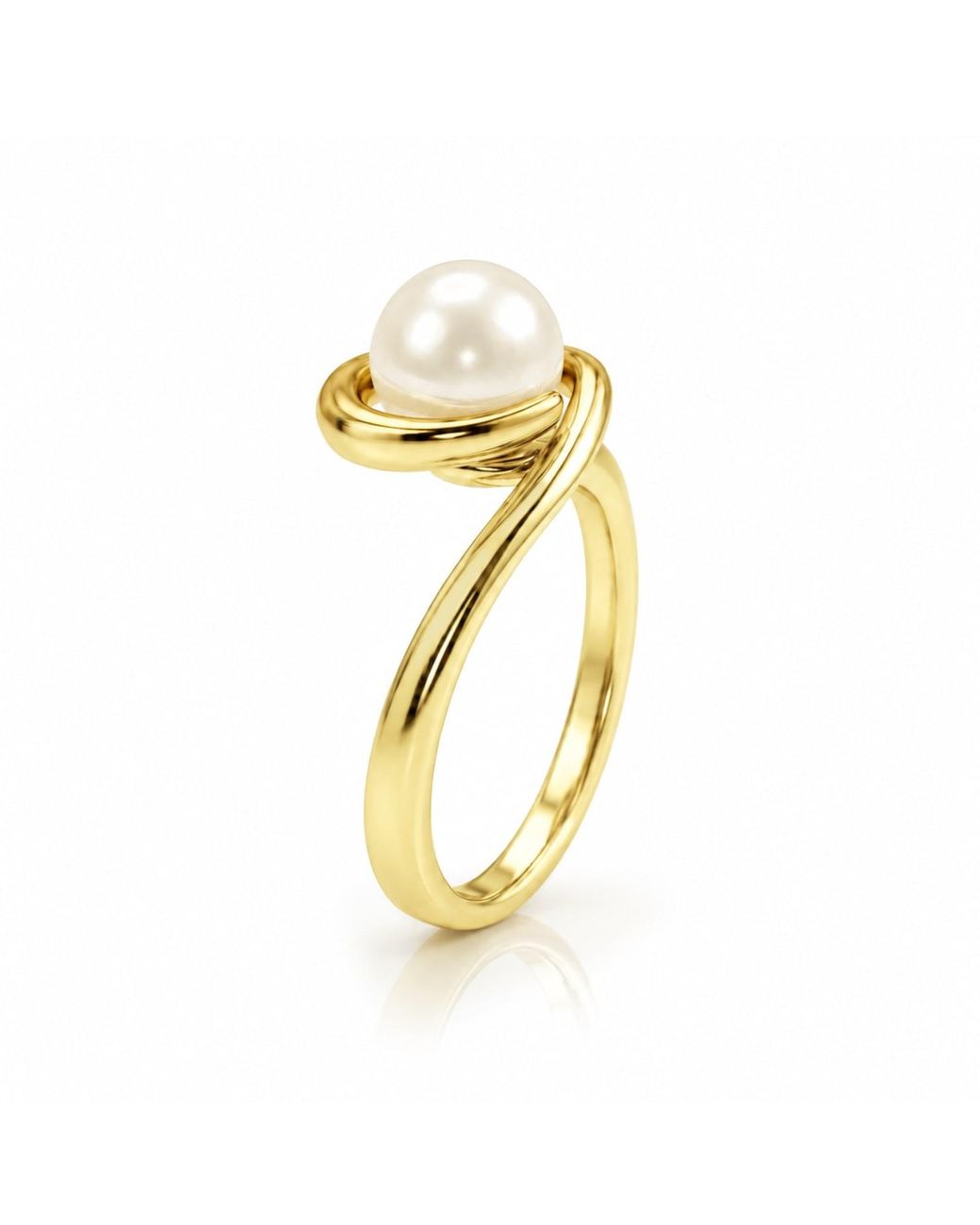 Unaloe Metallic Pearl Elegance Ring – Plated Jewelry