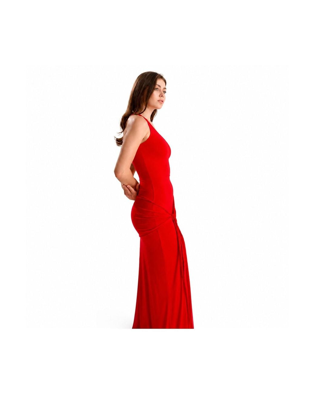 Maison De Gala Red Serena Crimson Maxi Dress