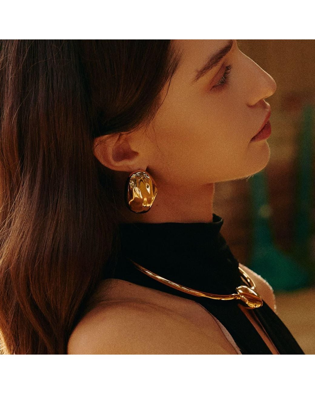 Retro Chic Metallic Lumina Orbit Earrings