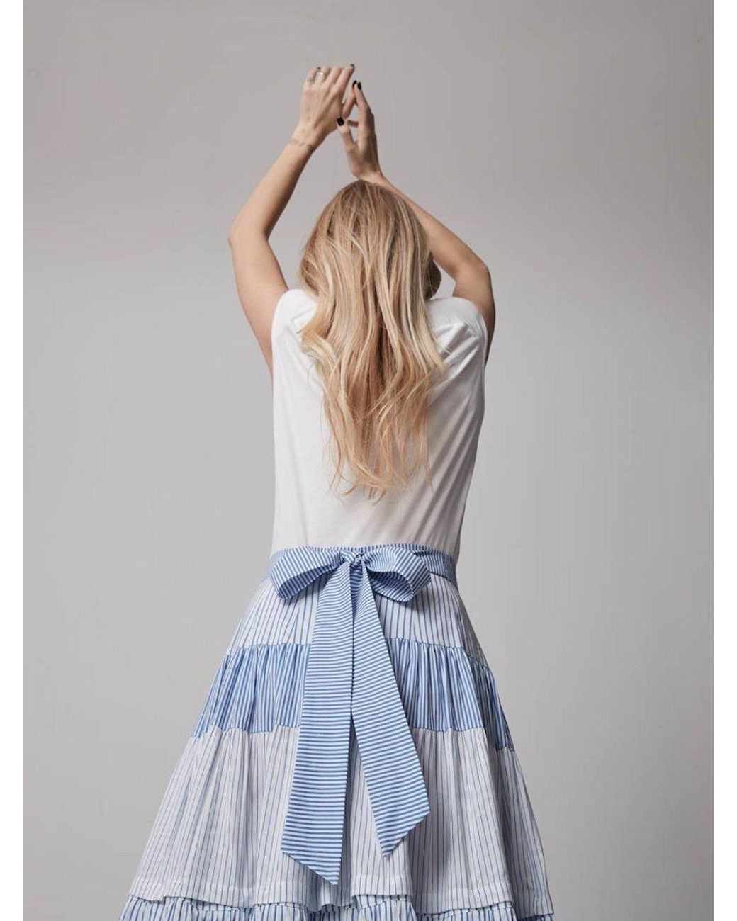 Helene Galwas Blue Katarina Skirt