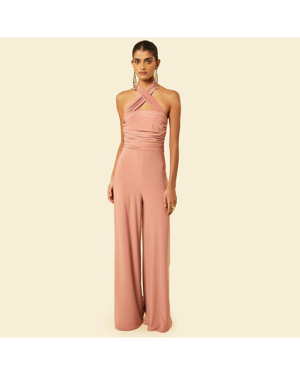 Celestine & Mae Pink Neutrals Kahili Jumpsuit