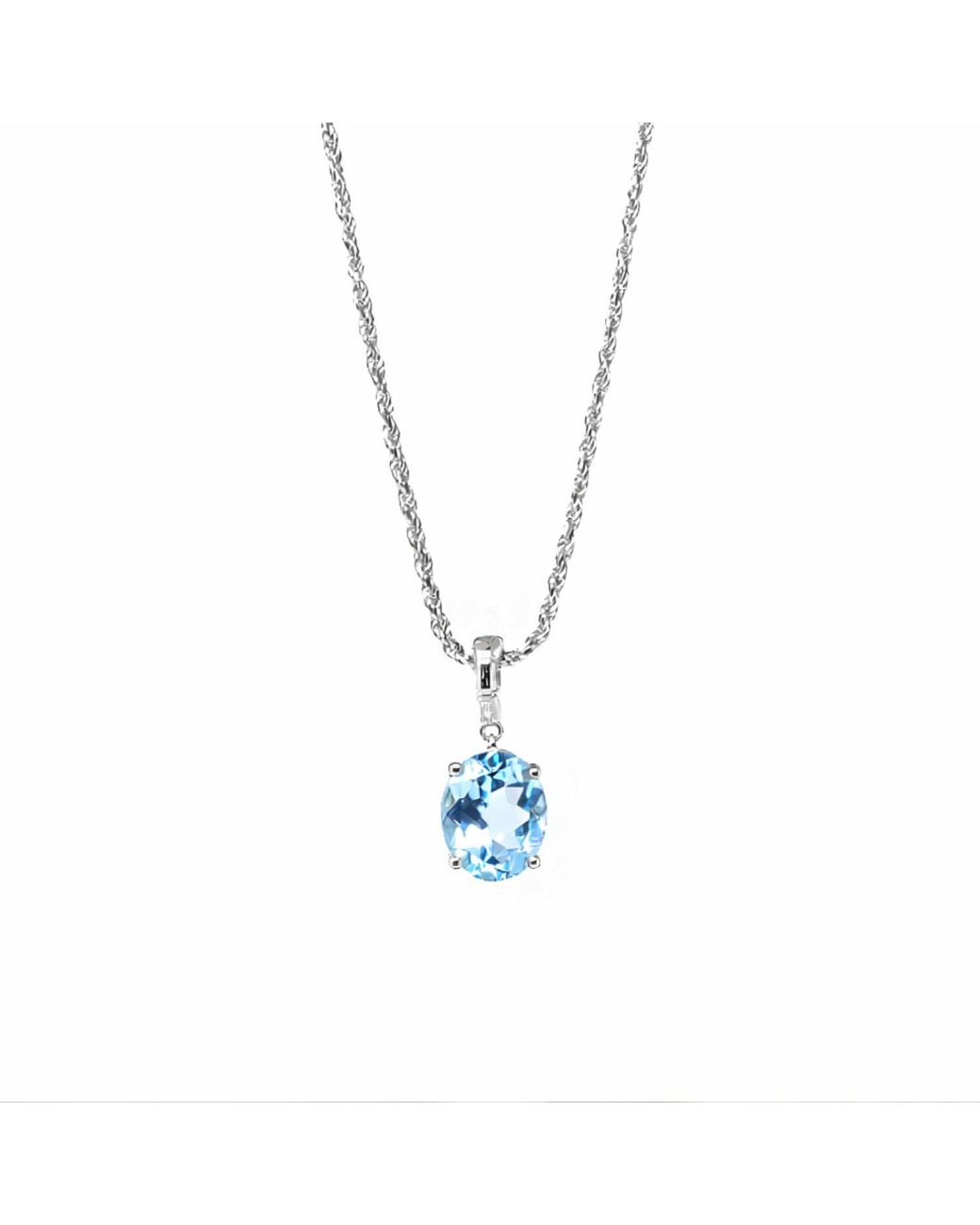 NASI SILVER Blue Crystalis Dancer Dangling Ring- Topaz