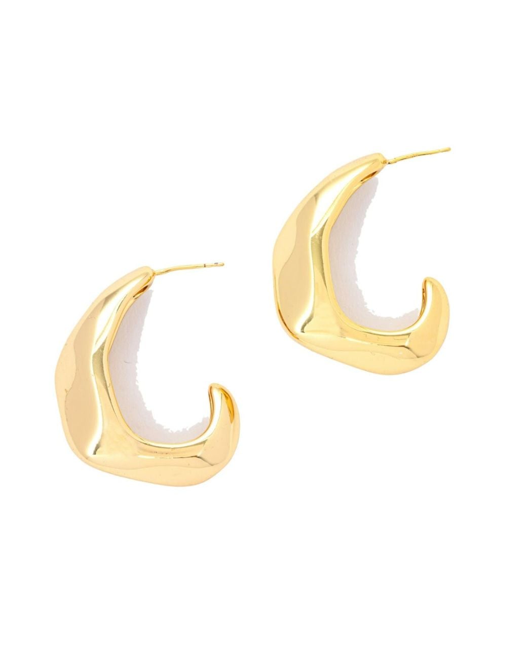 Uchi and Soto Metallic Nami Hammered Earrings