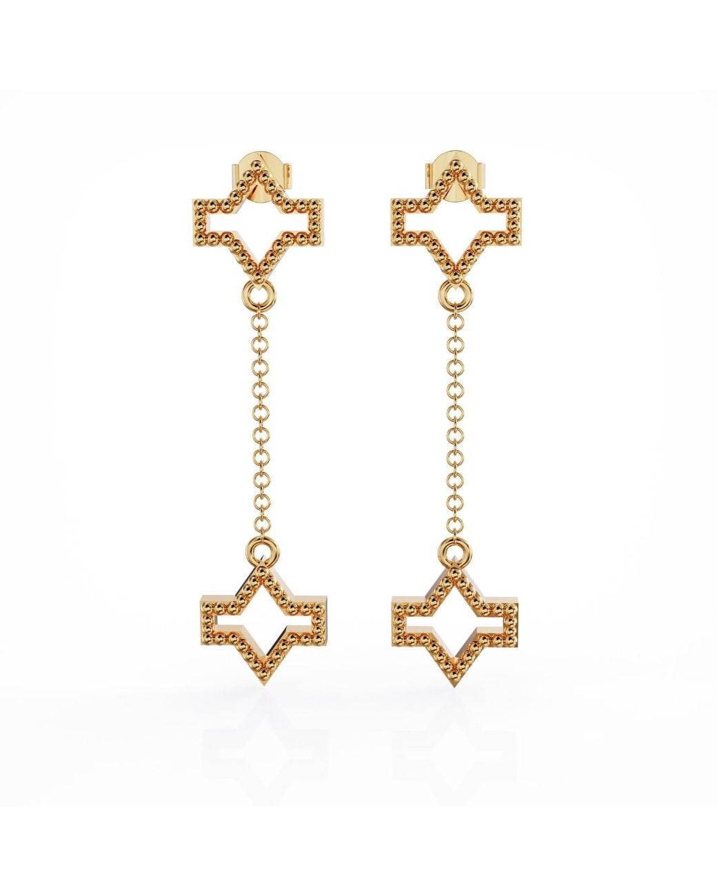 Linda Fiore Metallic Starlite Earring, Vermeil