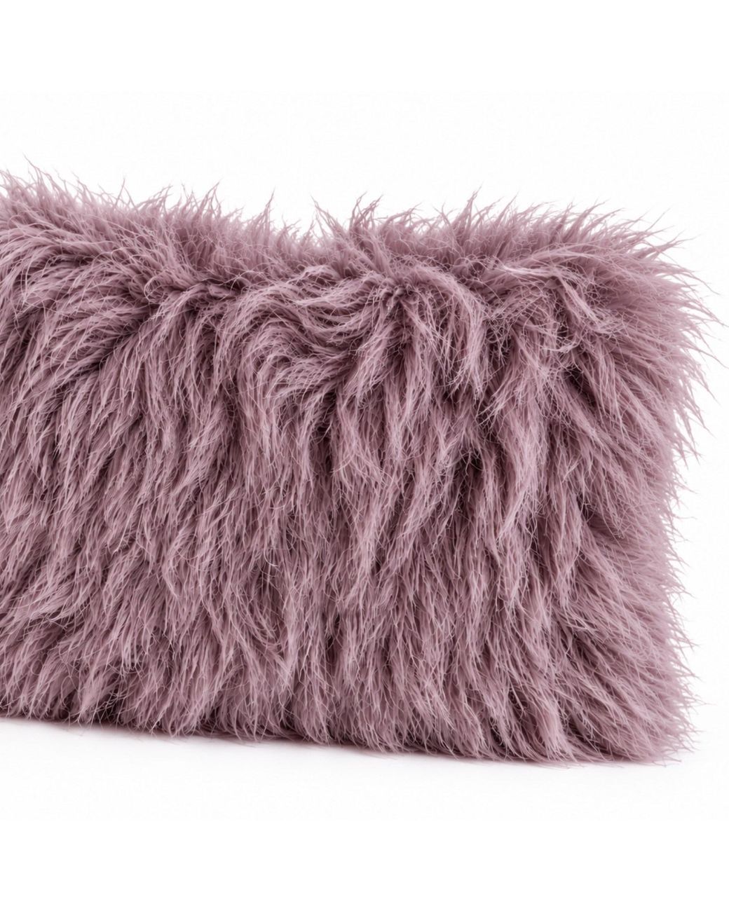 Nuvv Collection Purple Hand Made Lilac Shaggy Textured Clutch Bag