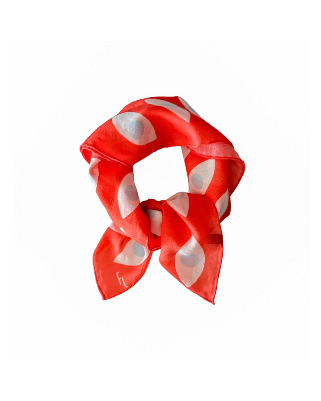 Folie Living Red All Eyes On Me Cotton Scarf Small