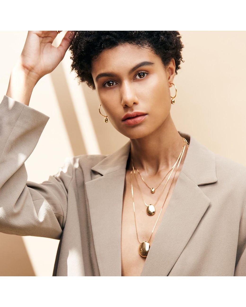 Biko Jewellery Metallic Galina Pendant Medium