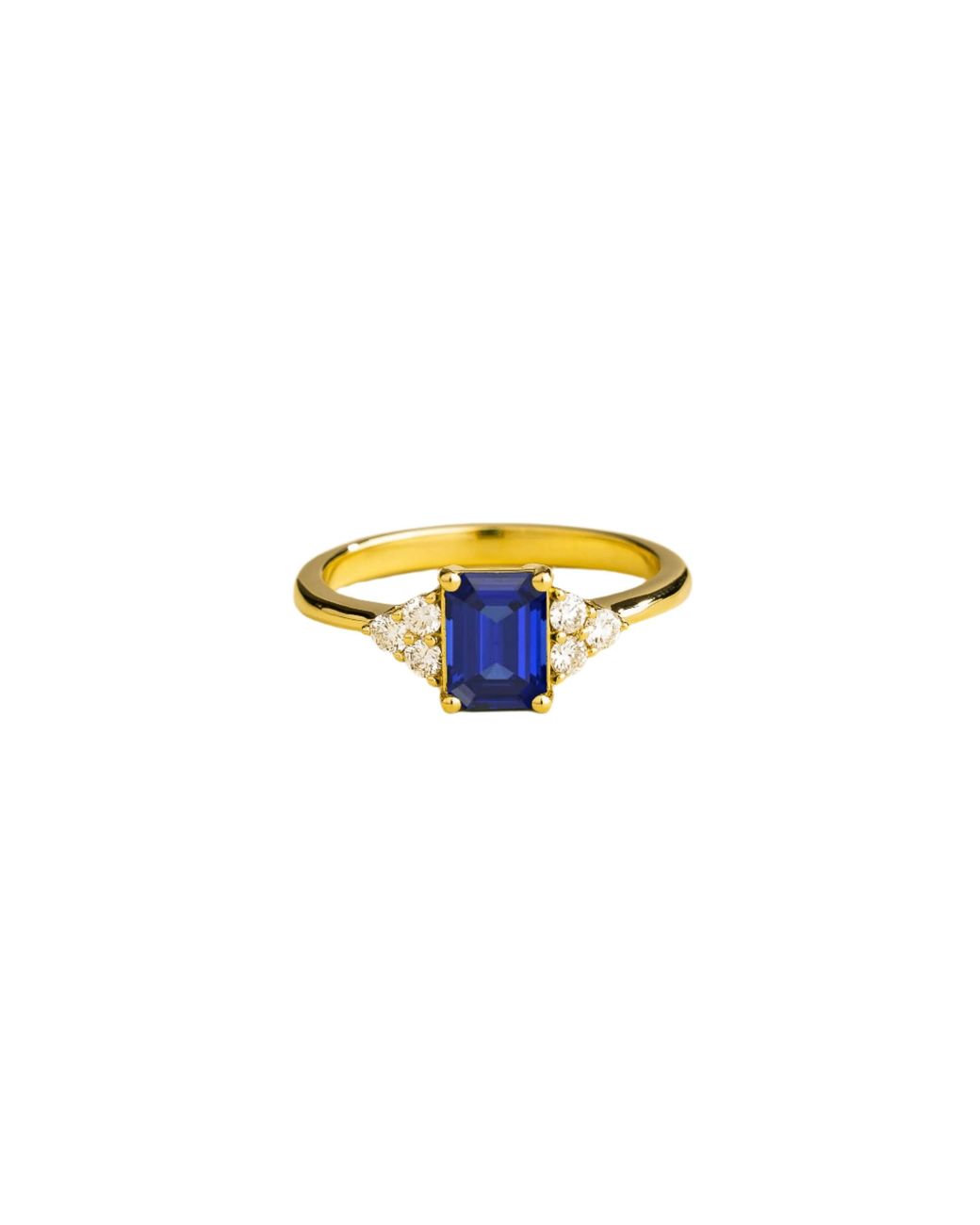 Juvetti Blue Chateau Ring Sapphire & Diamonds