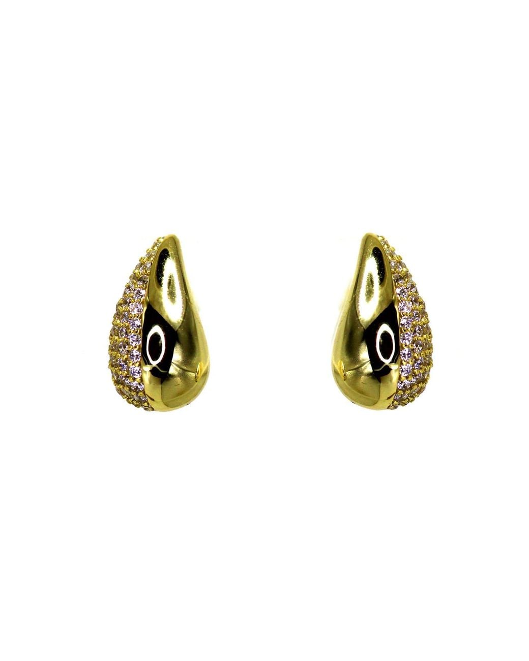 VicStoneNYC Fine Jewelry Metallic Pave Setting Gok-Ock Vermeil Stud Earrings